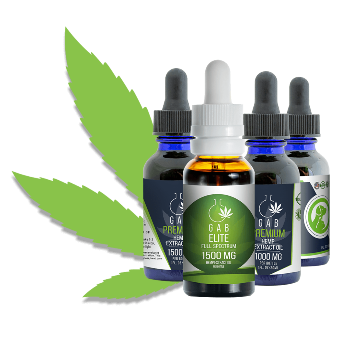 Collection of CBD/Hemp Oil Extracts from GAB