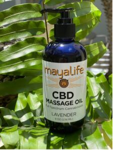 mayaLife CBD Massage Oil Full Spectrum Lavender Scent